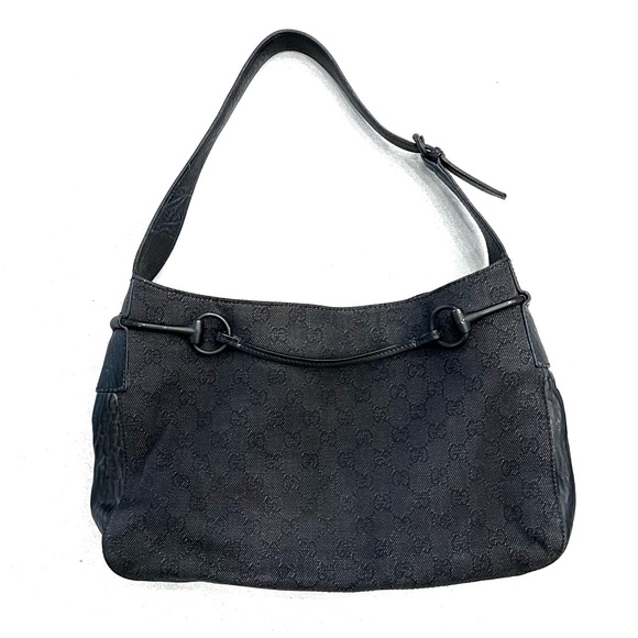 GUCCI GG denim hobo shoulder bag - Picture 10 of 10